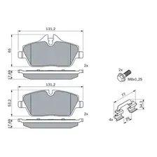 Тормозные колодки дисковые BOSCH 0 986 494 588
