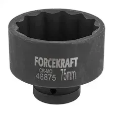 FK48875 Головка ударная 1', 75мм (12гр.) FORCEKRAFT