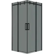 Душевой уголок Grossman Classic 90x90x195 300.K33.04.9090.21.10 (черный матовый/тонированное стекло)
