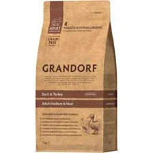 Сухой корм для собак Grandorf Adult Medium & Maxi Duck & Turkey (с уткой и индейкой) 1 кг