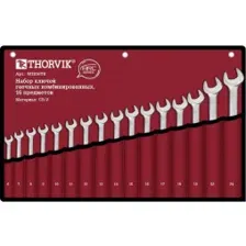 Набор ключей комбинированных 6-24 мм 16 предметов THORVIK 