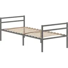 Кровать Домаклево Металика Г2+Г2 80x200 (серый)