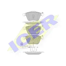 Тормозные колодки дисковые передняя ось ICER 182148