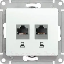 Розетка Systeme (Schneider) Electric Glossa GSL000685KK