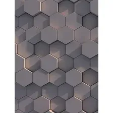 Фотообои листовые Vimala 3D Шестиугольники 3 (270x200)