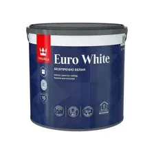 Краска для потолка Euro White белая гл/мат 2.7 л
