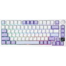Клавиатура Ajazz AK820 PRO Gift Switch (фиолетовый/белый/синий)