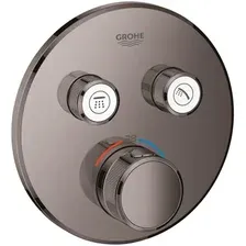 Смеситель без скрытого механизма Grohe Grohtherm SmartControl 29119A00 (темный графит)