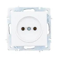 Розетка скрытая LEZARD Vesna белая (742-0288-121B)