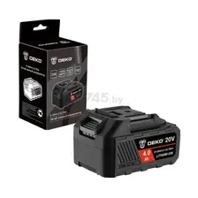 Аккумулятор 20 В 4 Ач Li-ion DEKO R-UNV4.0 ULTRA (083-1017)