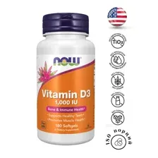 Витамин D-3 / Vitamin D-3 1000 IU, 180 капс/ Now Foods