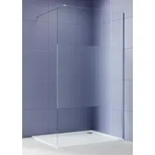Душевая стенка Aquatek Walk in с держателем 140x200 AQ.WI.140.3CH (хром/прозрачное стекло)
