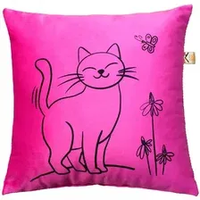 Декоративная подушка Matex Meow 28-123 (фуксия)