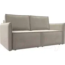 Диван Лига диванов Либерти мини 121900 (микровельвет бежевый)