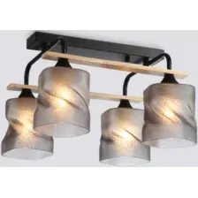 Люстра Ambrella TR3033249/4 BK/WD (черный/дерево)