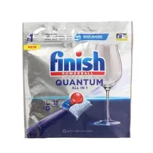 Таблетки для посудомоечных машин FINISH Quantum, 18 шт