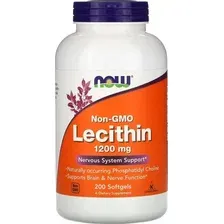 Витамины, минералы Now Foods Лецитин соевый/Lecithin Soy 1200 мг (200 капсул)