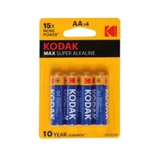 Батарейка щелочная Kodak МАХ LR6-4BL [KAA-4 ] 30952867-RU1