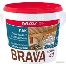 Лак Brava ВД-АК-1043 3 л (полуматовый)