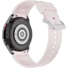 Ремешок Rumi Classic силиконовый для Samsung Galaxy Watch4/5/6 (20 мм, розовый)