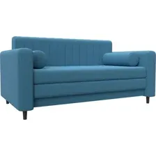 Диван Лига диванов Лига-070 129648 (рогожка Амур 10 голубой)