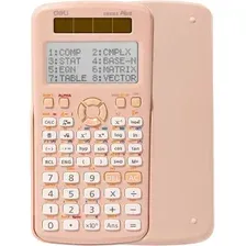 Калькулятор Deli ED991ES (розовый)