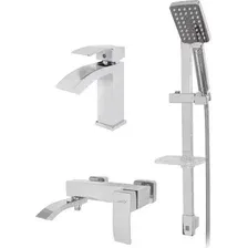 Комплект смесителей Hansberge H7077 (хром)