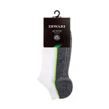 Носки мужские DIWARI Active размер 25, белый-темно-серый