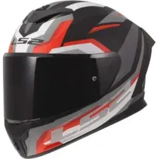 Мотошлем LS2 FF820 Rapid III Hyper (2XS, черный/красный)