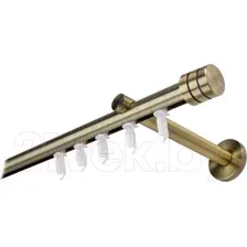 Карниз для штор Lm Decor Цилиндр 19мм 1р (антик, 1.6м)