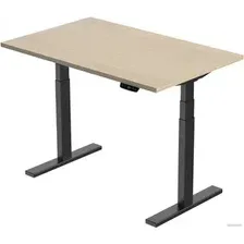 Стол с регулировкой высоты Smartstol 140x80x3.6 (черный/дуб феррара)