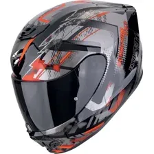 Мотошлем Scorpion Exo Exo-391 Clutter (р. S, черный/красный/серый)