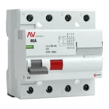 Устройство защитного отключения EKF Averes rccb-4-80-30-ac-a