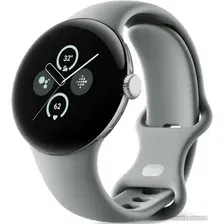 Умные часы Google Pixel Watch 2 (золотистый шампань/лесной орех, спортивный силиконовый ремешок)