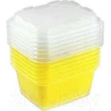 Набор лотков для заморозки Berossi Zip mini ИК 84755000 (6шт, лимон)