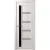 Дверь межкомнатная Deform D19 ДО 60x200 (дуб шале снежный/Lacobel черный)