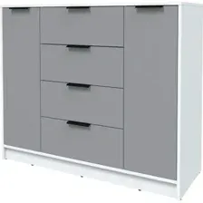 Тумба Интерлиния Концепт КТ-Т120 (серебро/белый платинум)