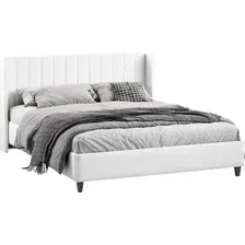 Кровать Трия Шанель с ПМ 1600 Тип 1 (экокожа Polo white)