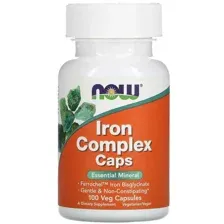 NOW Iron Complex Caps 100 капсул
