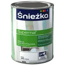 Эмаль Sniezka Supermal масляно- фталевая черная RAL9005 (0,8 л) для окон и дверей