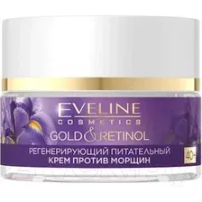 Крем для лица Eveline Cosmetics Gold&Retinol Регенерирующий питательный против морщин 40+ (50мл)