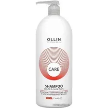 Шампунь Ollin Professional Care сохраняющий цвет и блеск окрашенных волос 1000 мл