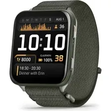 Умные часы Garmin Venu X1 (титановый/зеленый)