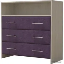 Комод PROxSON Varna 90x40x90 (дуб шамони светлый/фиолетовый)