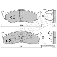 Тормозные колодки Metelli 2203561