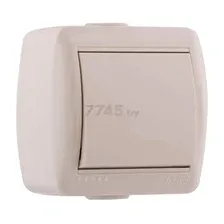 Выключатель Lezard Nata 710-0300-100 (кремовый)