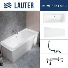 Ванна Lauter Belgravia 170x75 21110170 (с ножками, лицевым экраном и сифоном 21Y31002 белый)