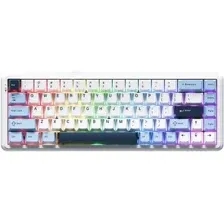Клавиатура Ajazz AK680 Max (белый/голубой/темно-синий)