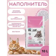 Наполнитель Ro Cat для кошачьих туалетов, комкующийся, с ароматом детской присыпки, 10л