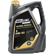 Моторное масло REVLINE ULTRA FORCE S 0W-30, 4л / RUFS0304